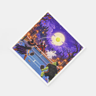 Guardanapos de papel de Halloween de Pickleball As