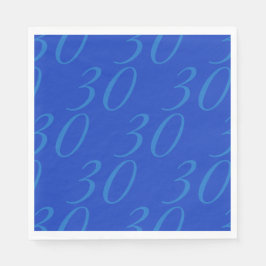 Guardanapos de Papel de Idade Personalizada - Azul