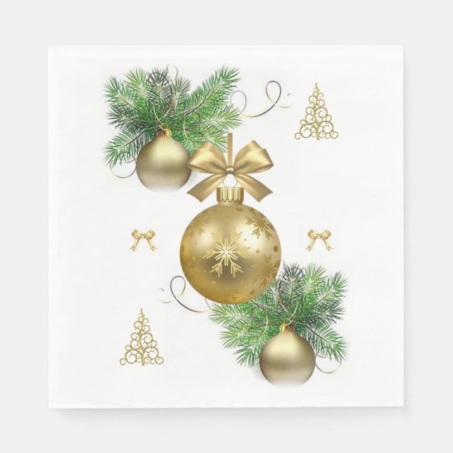 Guardanapos de Papel de Natal (Frente)