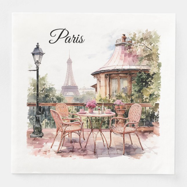 Guardanapos de papel de Paris (Frente)