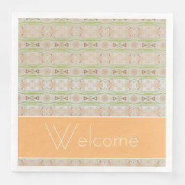 Guardanapos de papel de Rico bonito e texto person