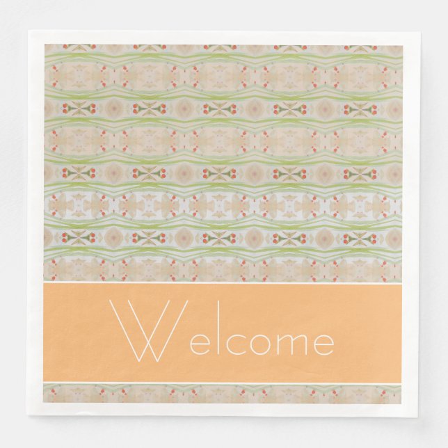 Guardanapos de papel de Rico bonito e texto person (Frente)