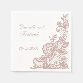 Guardanapos de papel de rosa Dusty