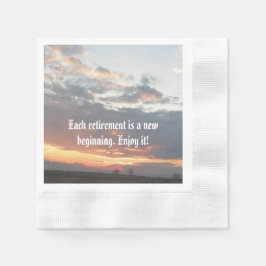 guardanapos de papel do partido aposentado