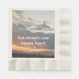 guardanapos de papel do partido aposentado