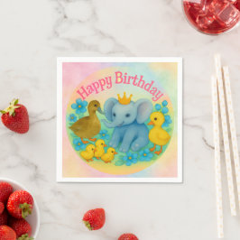 Guardanapos de papel Feliz Aniversário - Crianças
