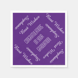 Guardanapos de papel, Festa de formatura e nomes r