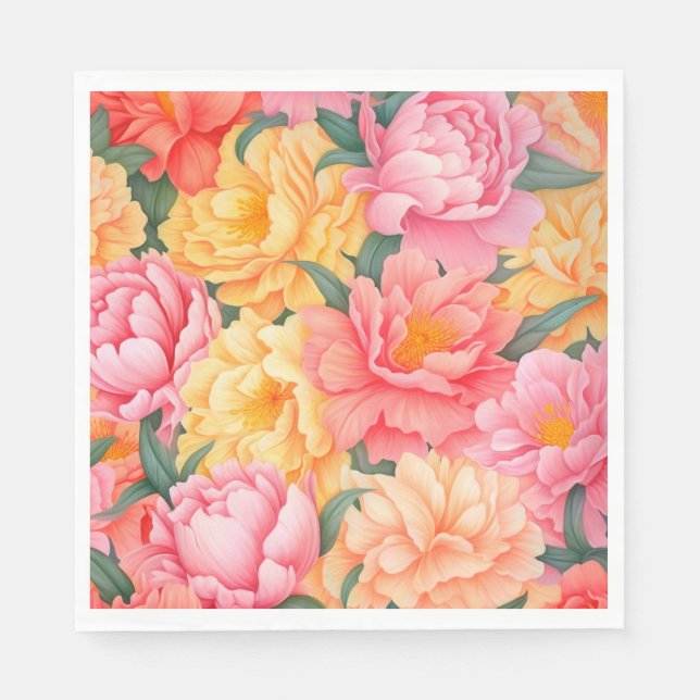 Guardanapos de papel floral (Frente)