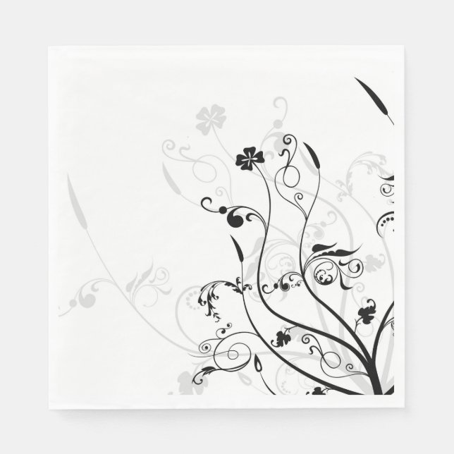 Guardanapos de papel floral (Frente)