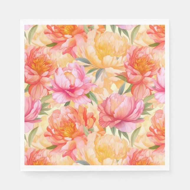 Guardanapos de papel floral (Frente)