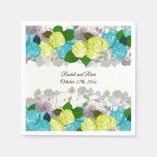 Guardanapos de papel floral misto Bold Spring (Frente)