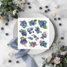 Guardanapos de papel floral personalizados com mir