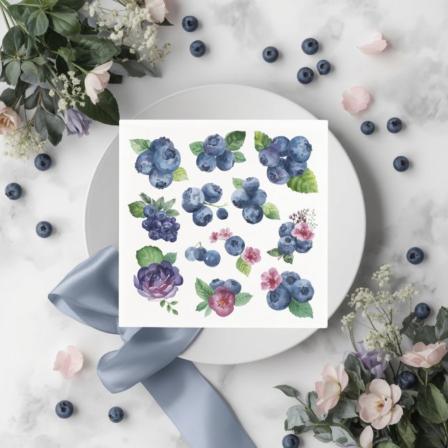 Guardanapos de papel floral personalizados com mir (Criador carregado)
