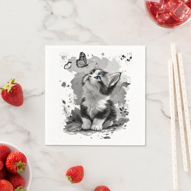Guardanapos de papel Miau Gatinho Fofo (Insitu)