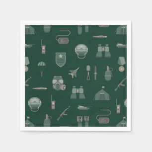 Guardanapos de papel militar, exército patriótico