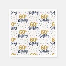 Guardanapos de papel para 60º aniversário, Sexagés