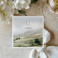 Guardanapos de papel para casamento elegante em ra