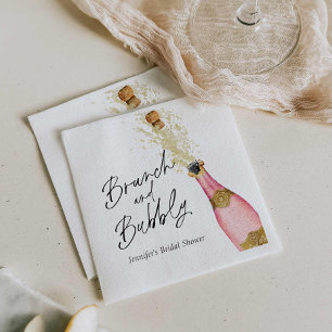 Guardanapos de papel para chá de noiva Brunch e Bu