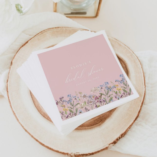 Guardanapos de papel para chá de noiva Wildflower  (Criador carregado)