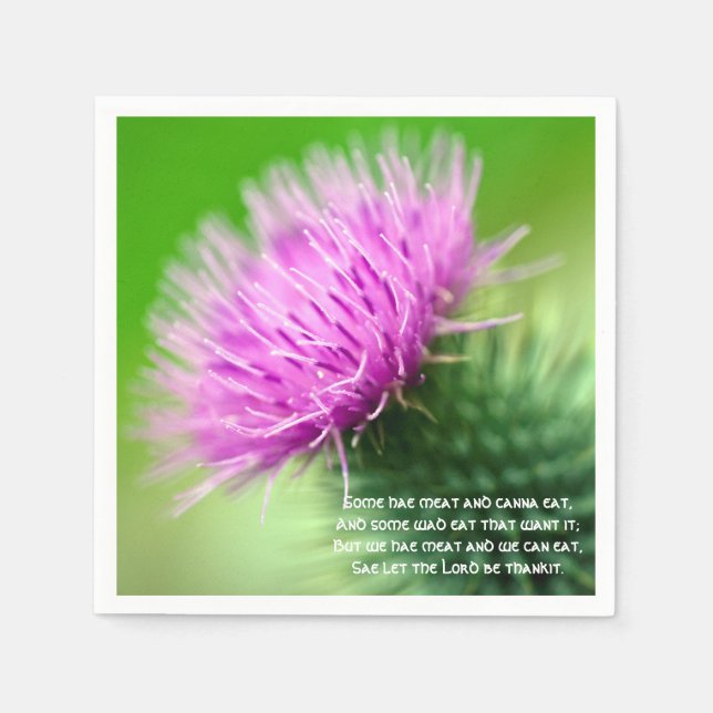 Guardanapos de papel para coquetel Thistle e Selki (Frente)