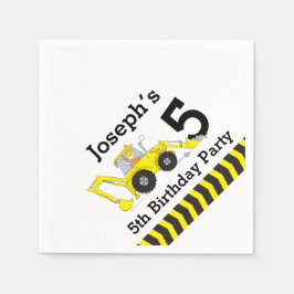 Guardanapos de papel para crianças de construção f