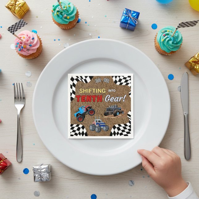 Guardanapos de papel para décimo aniversário de ca (Criador carregado)