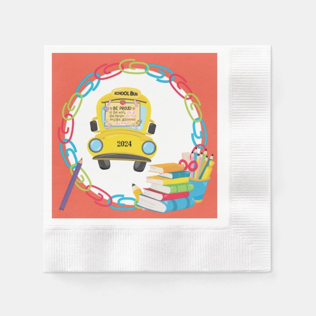 guardanapos de papel para eventos escolares (Frente)