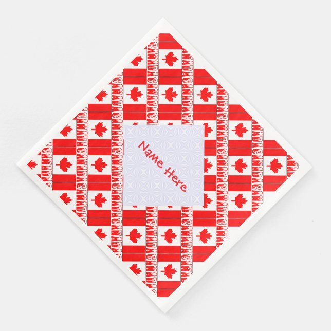 Guardanapos de papel para festa com bandeira do Ca (Canto)