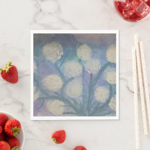 Guardanapos de papel para festa com pintura de dân