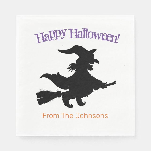 Guardanapos de papel para festa de Halloween da Br (Frente)