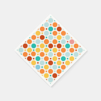 Guardanapos de papel para festa de pontos felizes