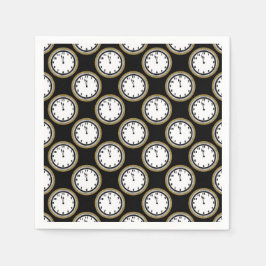 guardanapos de papel para festas de relógio de vés