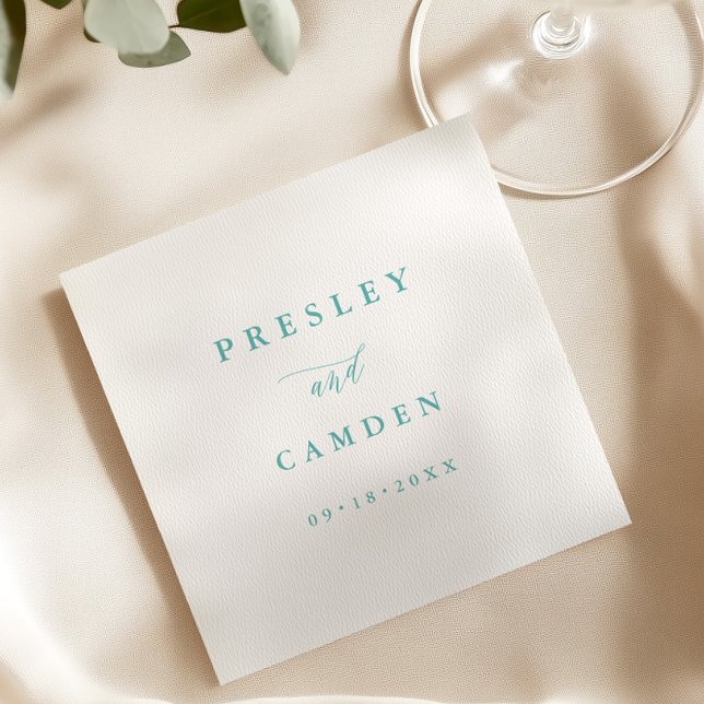 Guardanapos de papel para jantar de verão em azul  (Criador carregado)