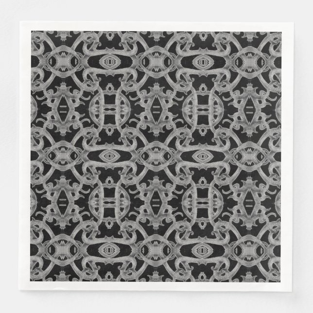 Guardanapos de papel para jantar padrão GOTHIC (Frente)