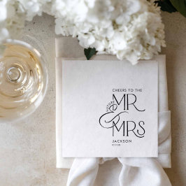 Guardanapos de papel para noivado Future Mr e Mrs