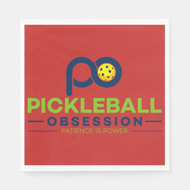 Guardanapos de Papel para o Pickleball Obscessado! (Frente)