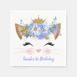 Guardanapos de papel para o primeiro aniversário d