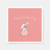Guardanapos de papel Páscoa Pastel - Personalizado