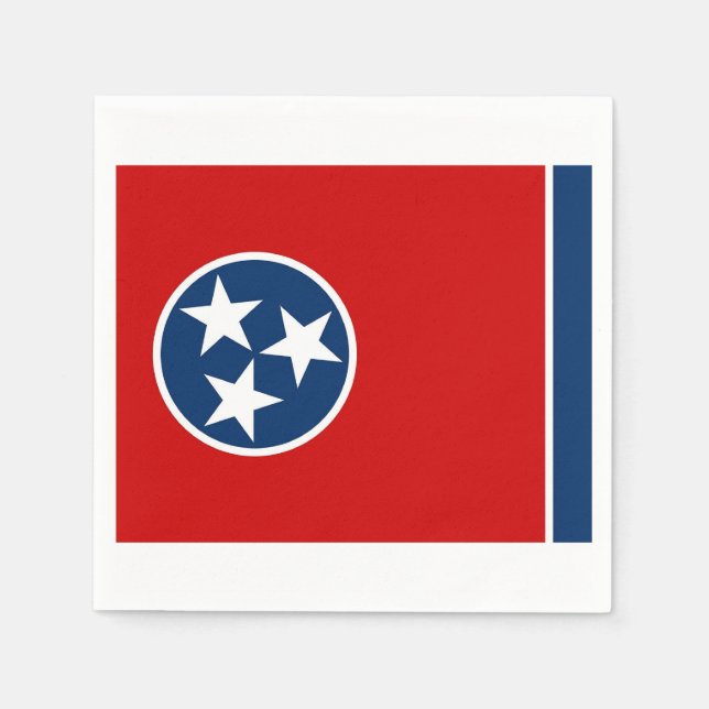 Guardanapos de papel patrióticos com a bandeira do (Frente)