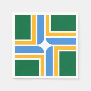 Guardanapos de papel patrióticos com bandeira de