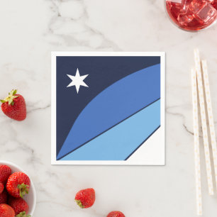 Guardanapos de papel patrióticos com bandeira de C