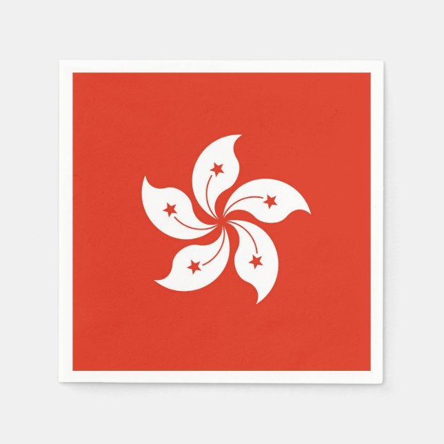 Guardanapos de papel patrióticos com bandeira de H (Frente)