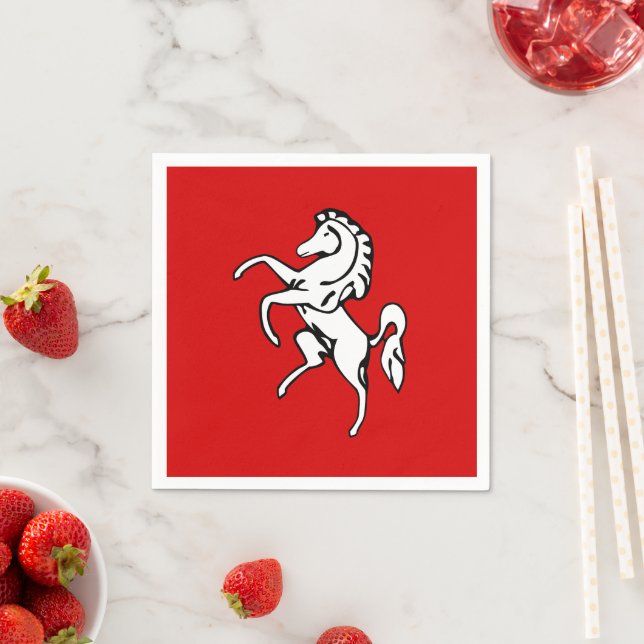 Guardanapos de papel patrióticos com bandeira de K (Insitu)