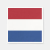 Guardanapos de papel patrióticos com bandeira hola