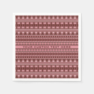 Guardanapos de papel personalizado do padrão Aztec