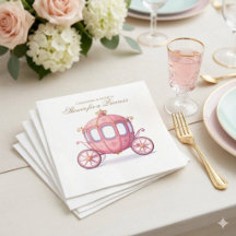 Guardanapos de papel personalizados carruagem de p