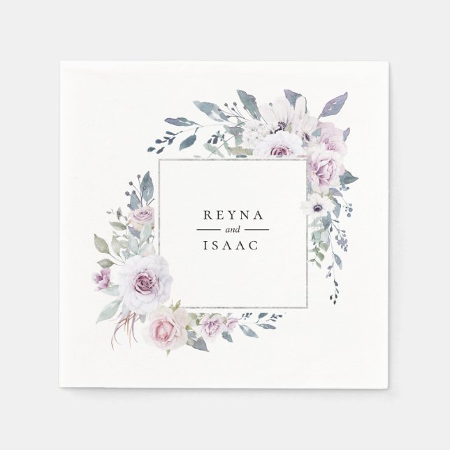 Guardanapos de papel personalizados com estampa fl (Frente)