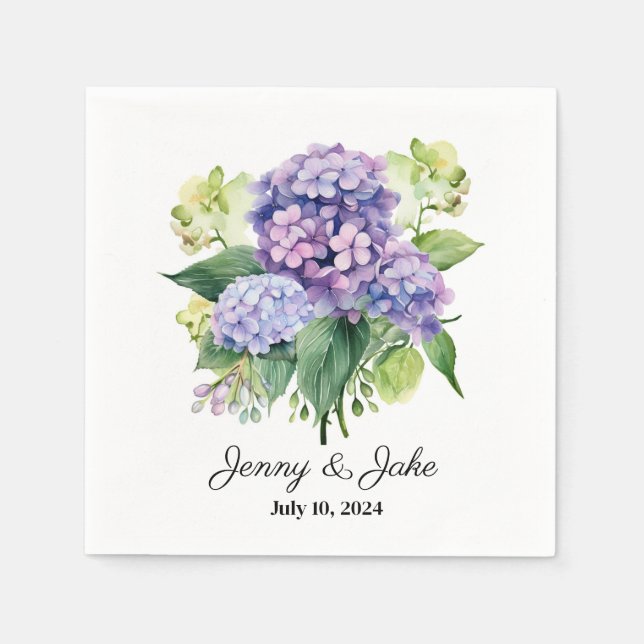 Guardanapos de papel personalizados para casamento (Frente)