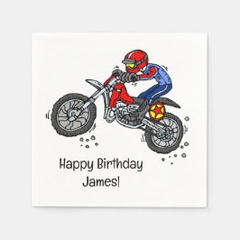 Guardanapos de papel personalizados para Motocross