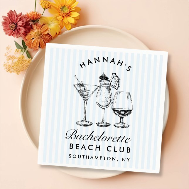 Guardanapos de papel preto para despedida de solte (Criador carregado)